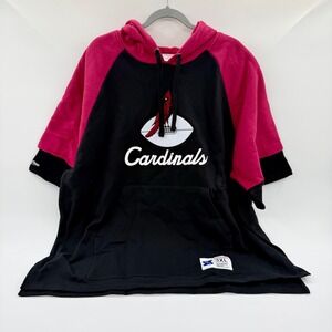 Mitchell & Ness Arizona Cardinals NFL Home Advantage SS Hoodie Black Red 3XL